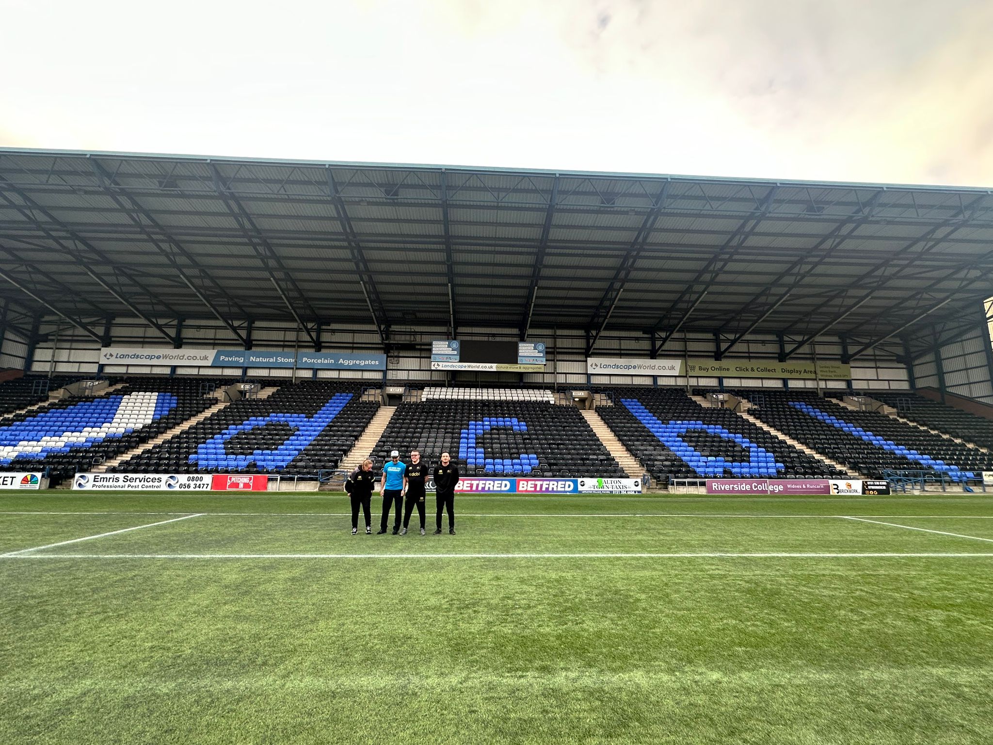 Simon, Hannah and Allan at the DCBL Stadium