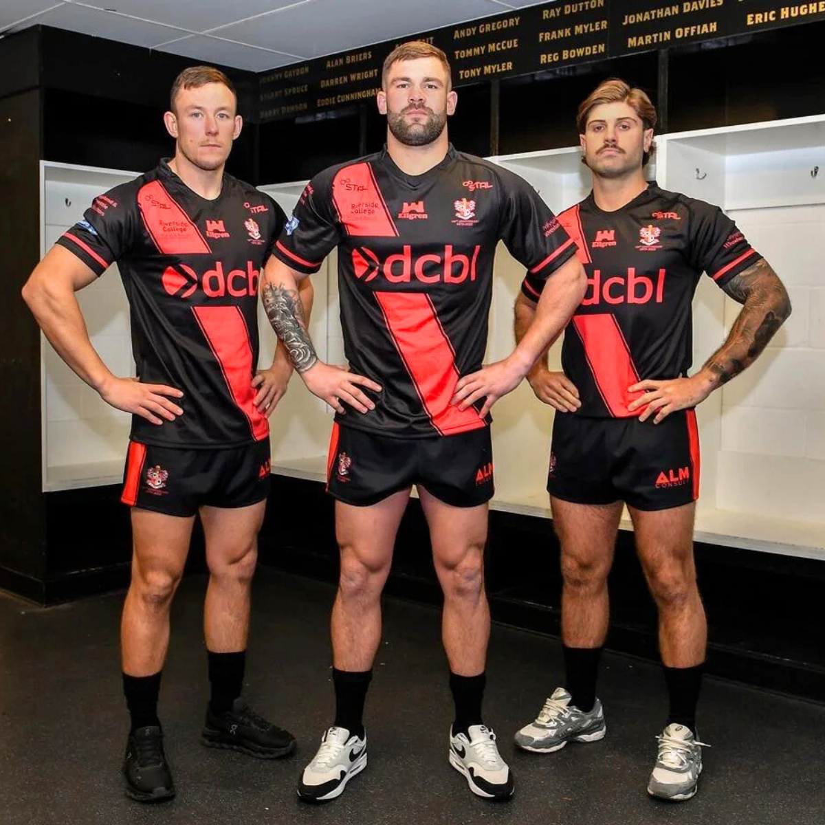 Vikings player in new 2025 kit with DCBL Sponsor